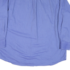 TOMMY HILFIGER Mens Blue Casual Shirt L Button Down Pocket Cotton Blend Classic