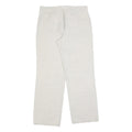 ANGELS Womens Cotton Blend Relaxed White Trousers W32 L32 Casual Comfort