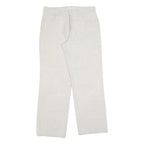 ANGELS Womens Cotton Blend Relaxed White Trousers W32 L32 Casual Comfort