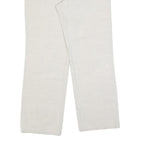 ANGELS Womens Cotton Blend Relaxed White Trousers W32 L32 Casual Comfort