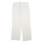 ANGELS Womens Cotton Blend Relaxed White Trousers W32 L32 Casual Comfort