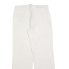 ANGELS Womens Cotton Blend Relaxed White Trousers W32 L32 Casual Comfort