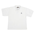 TIMBERLAND Mens White Cotton Blend Polo Shirt L Classic Logo Embroidered