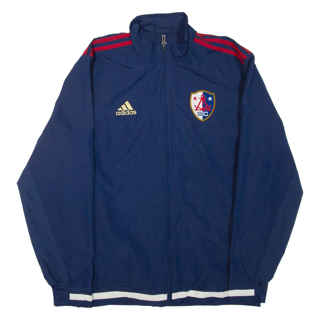 ADIDAS Mens Track Jacket Blue M