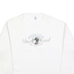DUCK HEAD Womens White Sweatshirt L Cotton Blend Crew Neck Classic Logo