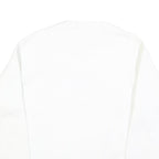 DUCK HEAD Womens White Sweatshirt L Cotton Blend Crew Neck Classic Logo