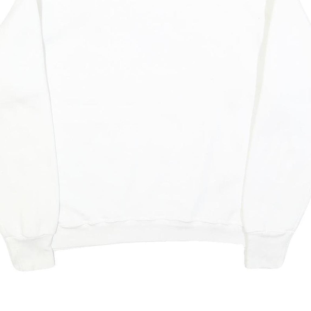 DUCK HEAD Womens White Sweatshirt L Cotton Blend Crew Neck Classic Logo