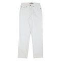 DOUGLAS Mens White Cotton Blend Regular Fit Straight Denim Jeans W27 L30