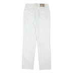 DOUGLAS Mens White Cotton Blend Regular Fit Straight Denim Jeans W27 L30