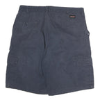 Navy Mens Cargo Cotton Shorts L W36 Pocket Button Casual Workwear