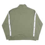 TOMMY HILFIGER Mens Green Crew Neck S Logo Tape Detail Sweatshirt