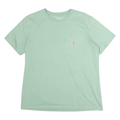 CARHARTT Womens Green Pocket T Shirt L Short Sleeve Crew Neck Classic Cotton