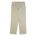DICKIES Mens Cotton Blend Beige Regular Straight Trousers W31 L32 Classic