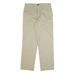 DICKIES Mens Cotton Blend Beige Regular Straight Trousers W31 L32 Classic