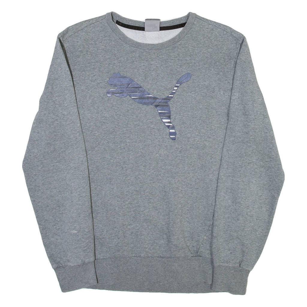 PUMA Mens Sweatshirt Grey Crew Neck L