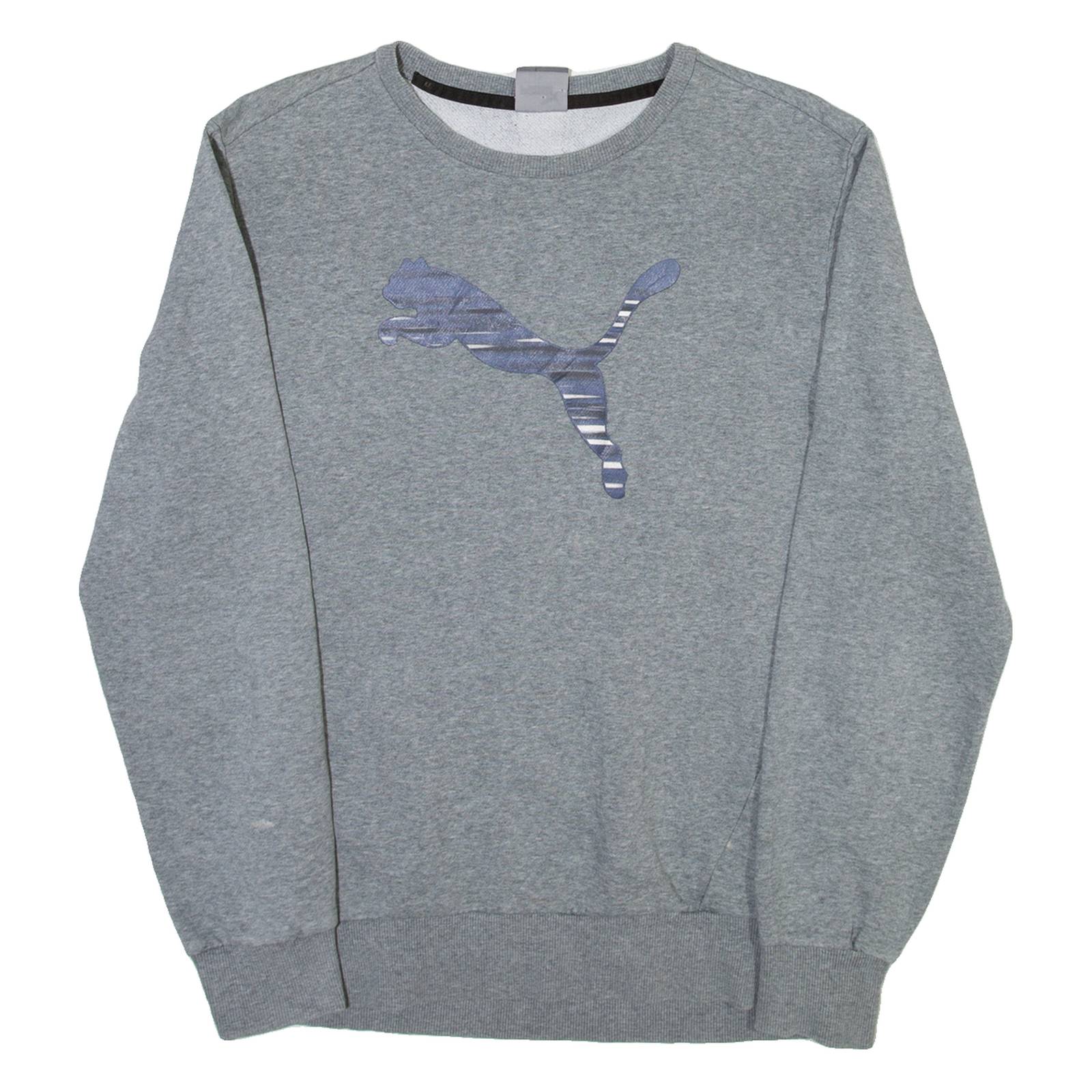PUMA Mens Sweatshirt Grey Crew Neck L