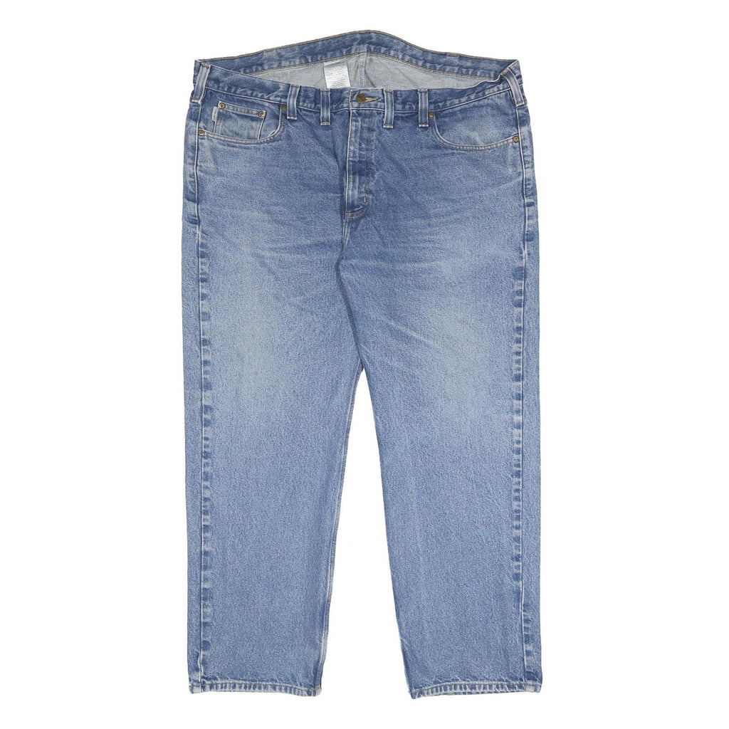 CARHARTT Mens Jeans Blue Regular Straight Denim Medium W44 L30 Classic Cotton
