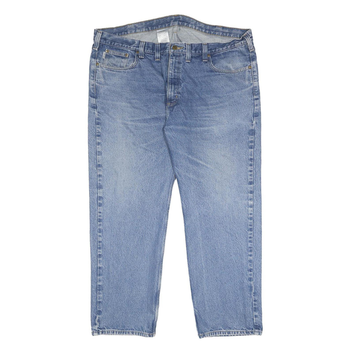 CARHARTT Mens Jeans Blue Regular Straight Denim Medium W44 L30 Classic Cotton