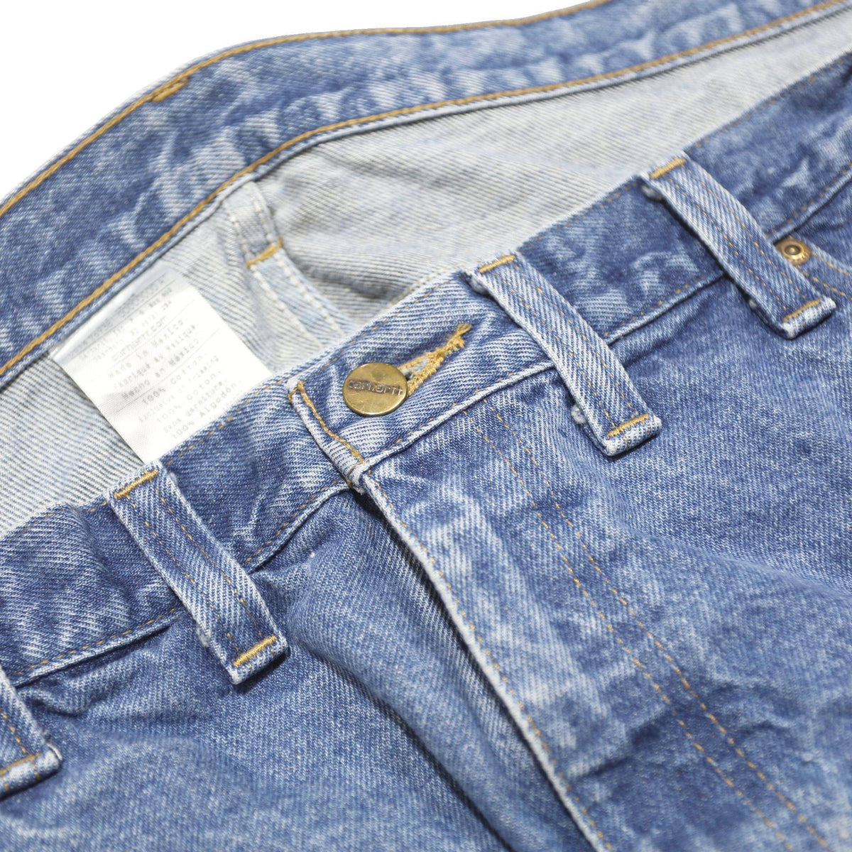 CARHARTT Mens Jeans Blue Regular Straight Denim Medium W44 L30 Classic Cotton