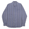 PAUL & SHARK Mens Blue & White Striped Cotton Shirt L Long Sleeve Button Casual