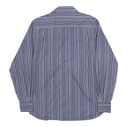 PAUL & SHARK Mens Blue & White Striped Cotton Shirt L Long Sleeve Button Casual