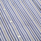 PAUL & SHARK Mens Blue & White Striped Cotton Shirt L Long Sleeve Button Casual