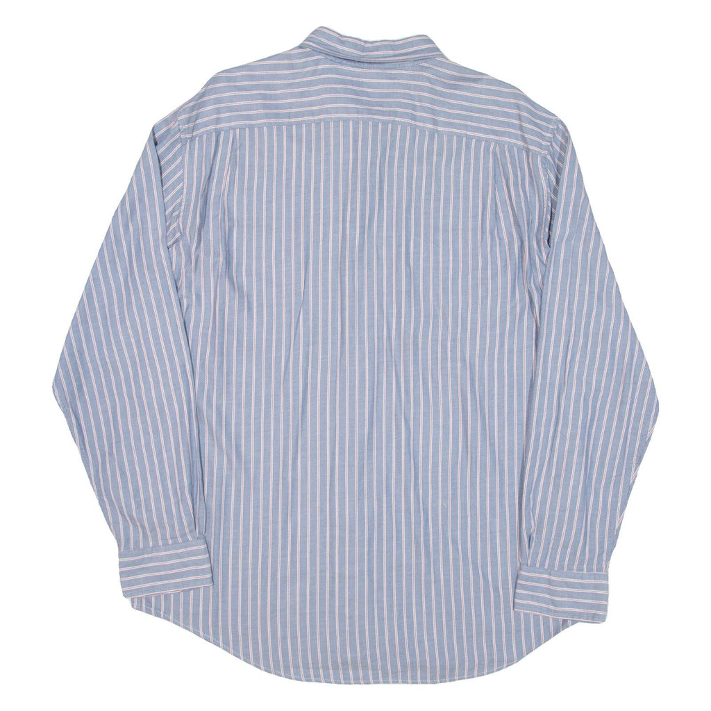 NAUTICA Mens Shirt Blue Striped Long Sleeve L