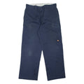 DICKIES Workwear Mens Trousers Blue Loose Straight W36 L32