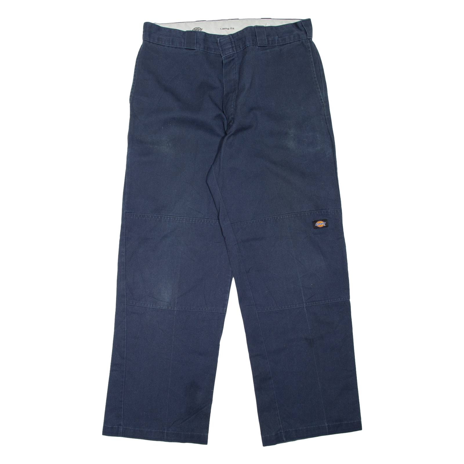 DICKIES Workwear Mens Trousers Blue Loose Straight W36 L32
