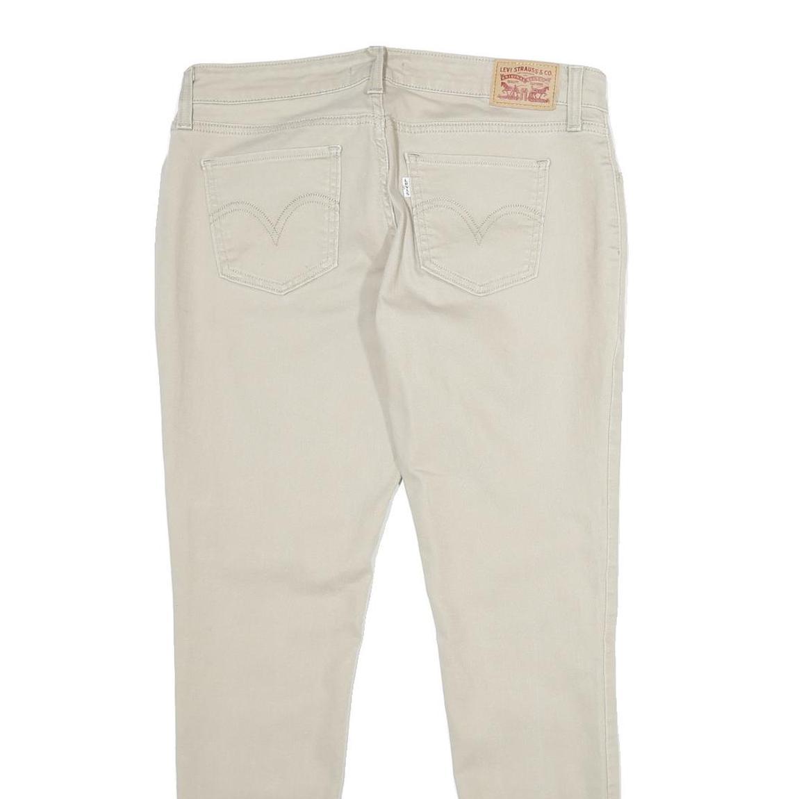 LEVI'S 535 Super Skinny Womens Jeans Beige Slim Jeans Denim W31 L30 Cotton Blend