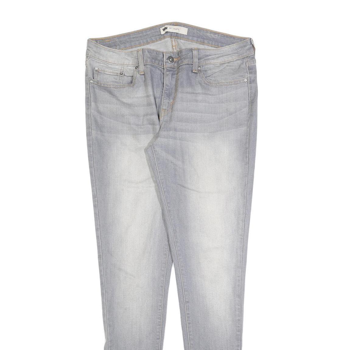 LEVI'S 535 Womens Slim Skinny Denim Light W32 L32 Stretch Cotton Blend Jeans