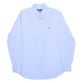 RALPH LAUREN Mens Blue Cotton Button Down Long Sleeve Shirt L Classic Fit