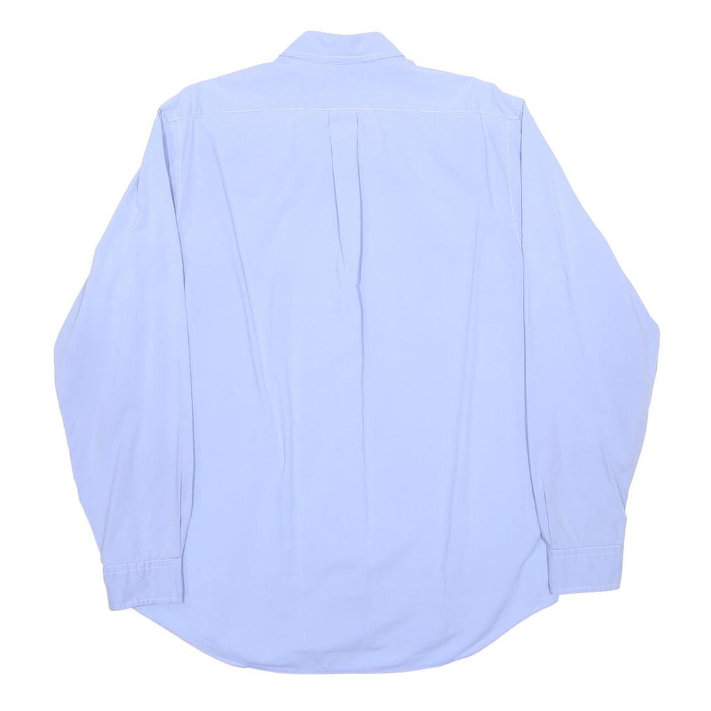 RALPH LAUREN Mens Blue Cotton Button Down Long Sleeve Shirt L Classic Fit