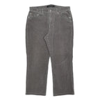 CALVIN KLEIN JEANS Womens Cotton Blend Grey Regular Straight Trousers W34 L26