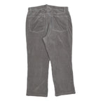 CALVIN KLEIN JEANS Womens Cotton Blend Grey Regular Straight Trousers W34 L26