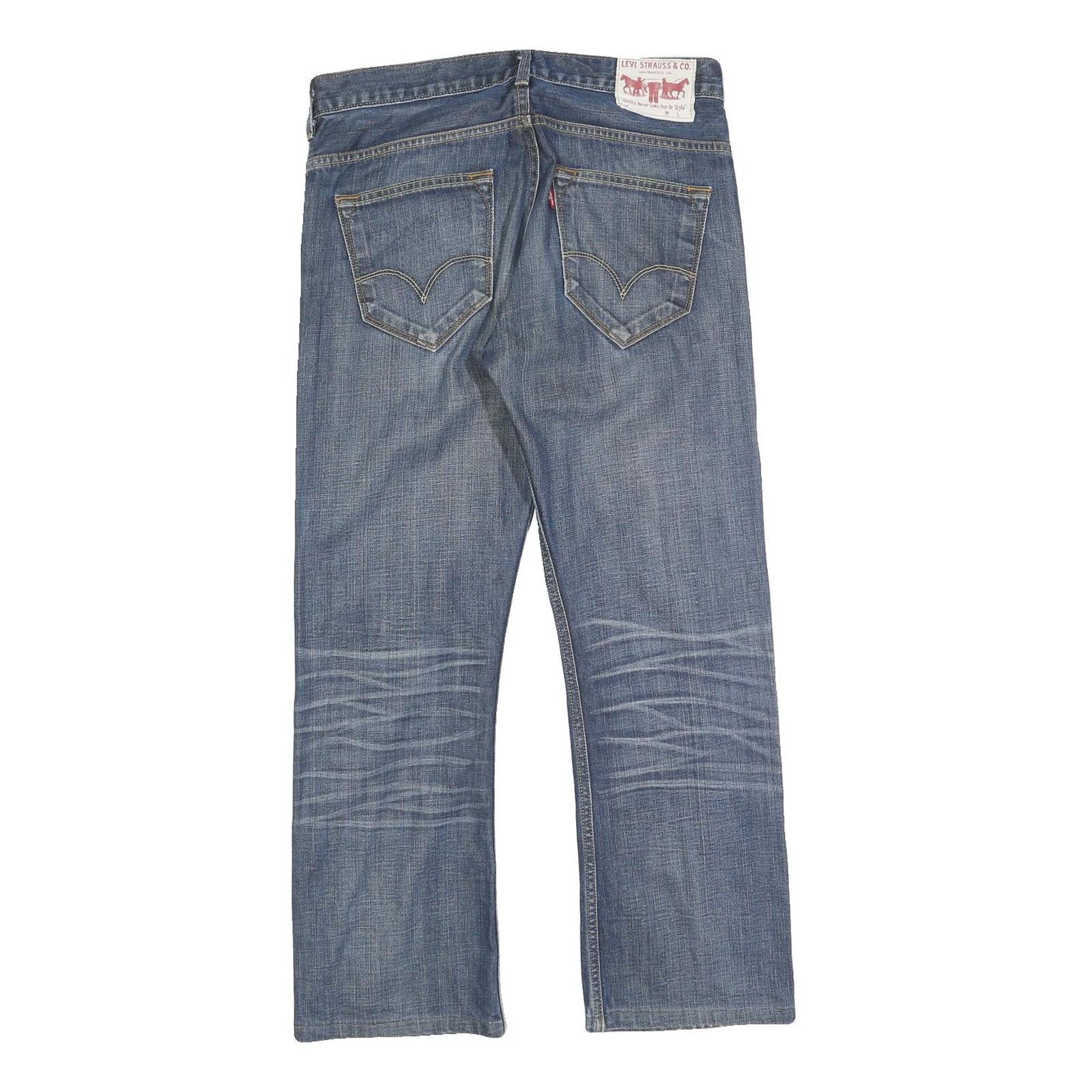 LEVI'S Mens Jeans Blue Regular Straight Denim Medium W32 L27 Classic Style Zip