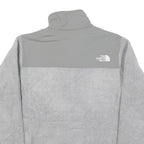 THE NORTH FACE Womens Grey Fleece Track Jacket M Polyester Blend Zip Outdoor