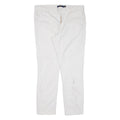 POLO RALPH LAUREN Chino Womens Trousers White Slim Skinny W32 L28