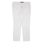 POLO RALPH LAUREN Chino Womens Trousers White Slim Skinny W32 L28