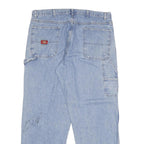 DICKIES Mens Relaxed Light Blue Denim Jeans W38 L32 Workwear Loose Fit Zip Fly