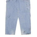 DICKIES Mens Relaxed Light Blue Denim Jeans W38 L32 Workwear Loose Fit Zip Fly