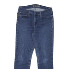 LEVI'S Womens Slim Blue Denim Medium Zip W29 L26 Stretch Skinny Jeans