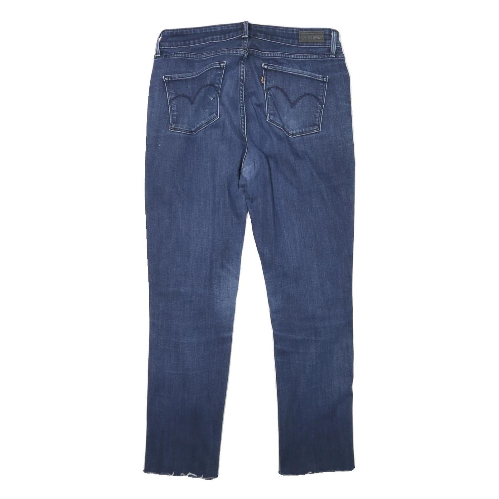 LEVI'S Womens Slim Blue Denim Medium Zip W29 L26 Stretch Skinny Jeans