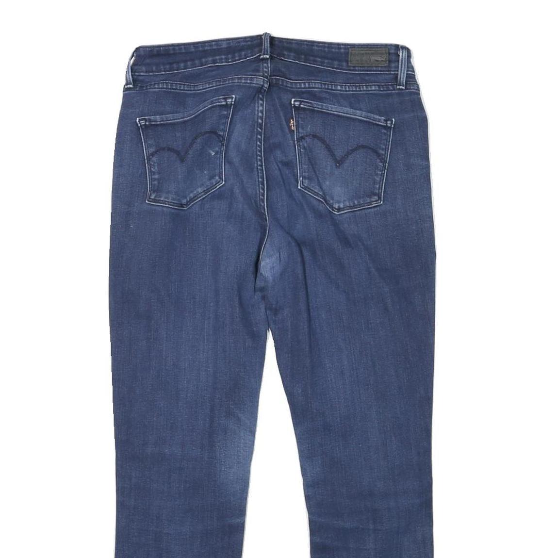 LEVI'S Womens Slim Blue Denim Medium Zip W29 L26 Stretch Skinny Jeans