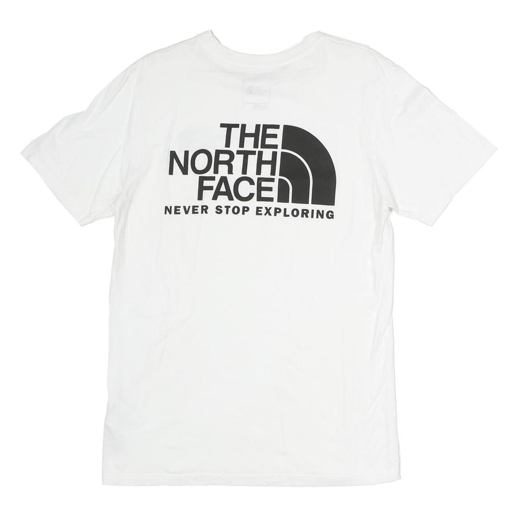 THE NORTH FACE Mens White S Short Sleeve Crew Neck Logo Printed T-Shirt