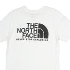 THE NORTH FACE Mens White S Short Sleeve Crew Neck Logo Printed T-Shirt