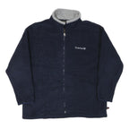 TIMBERLAND Mens Navy Blue Zip Jacket S Polyester Blend Plain Outdoor Casual