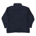 TIMBERLAND Mens Navy Blue Zip Jacket S Polyester Blend Plain Outdoor Casual