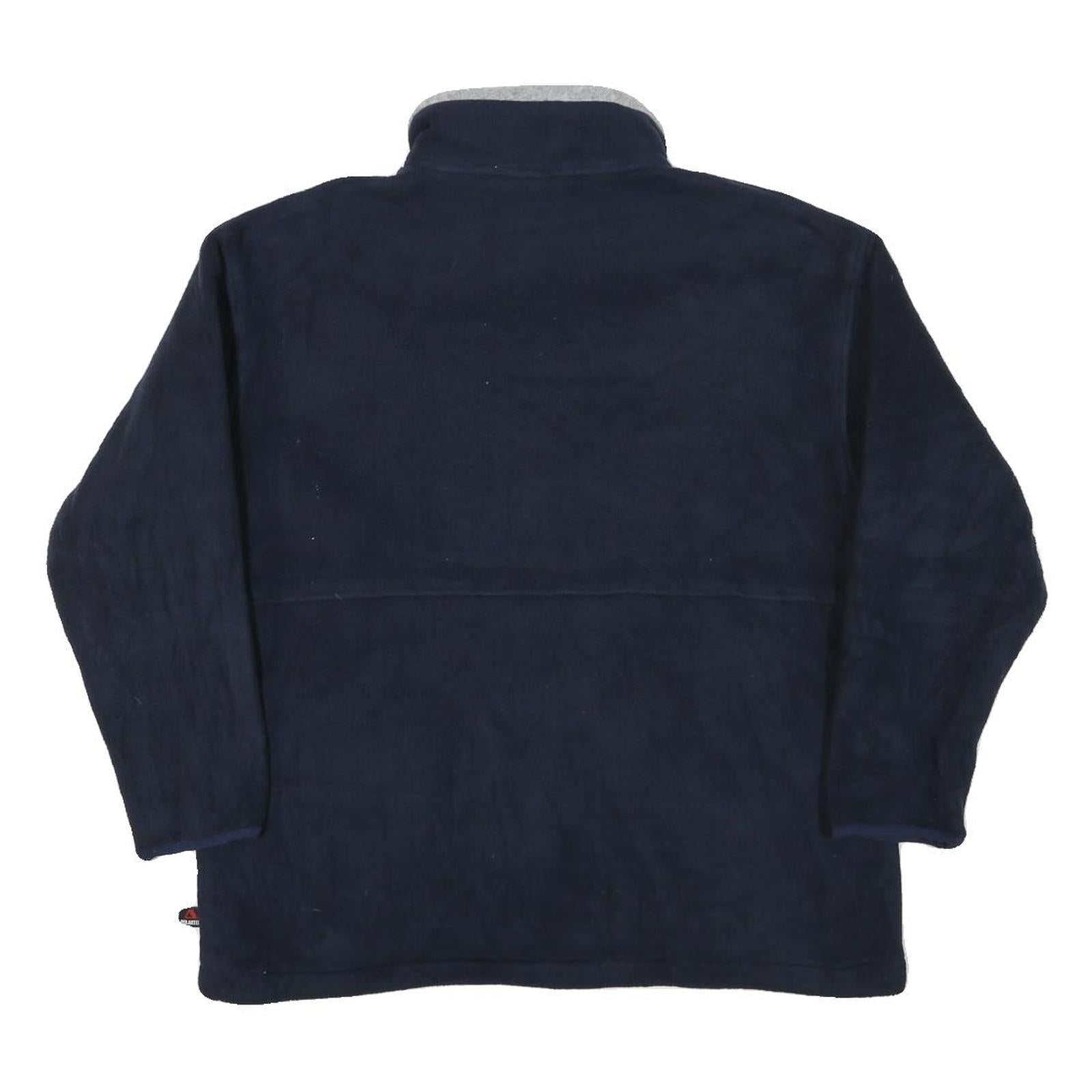 TIMBERLAND Mens Navy Blue Zip Jacket S Polyester Blend Plain Outdoor Casual