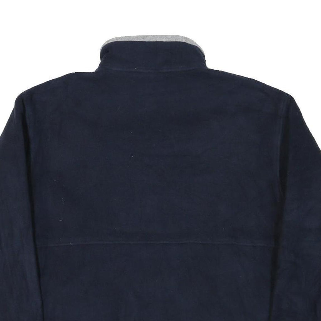 TIMBERLAND Mens Navy Blue Zip Jacket S Polyester Blend Plain Outdoor Casual